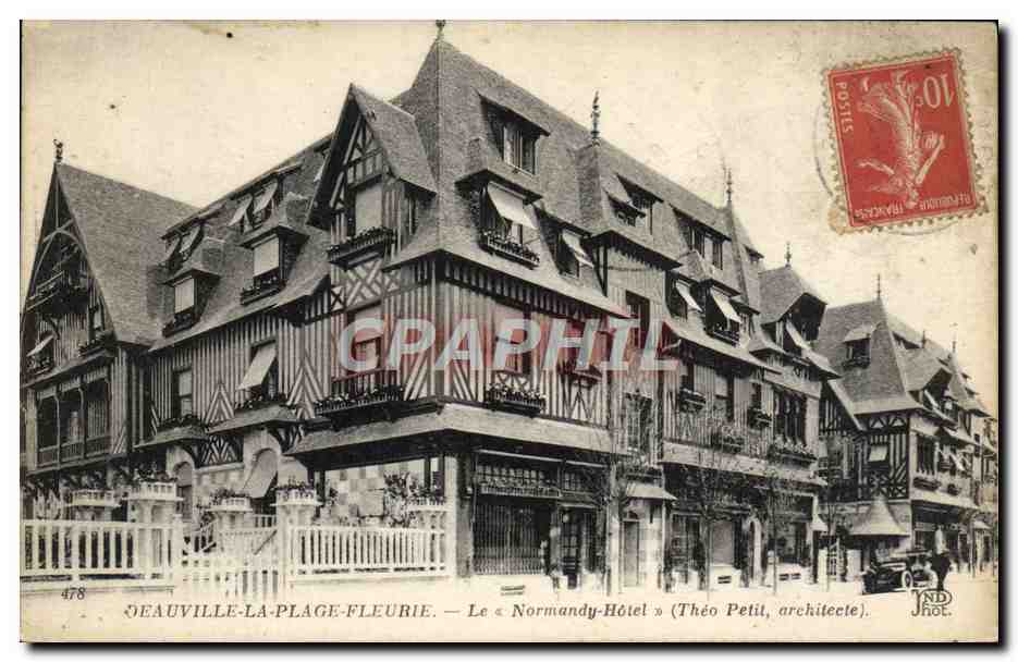 Deauville-La-Plage-Fleurie — Le « Normandy-Hôtel » (Théo Petit, architecte)