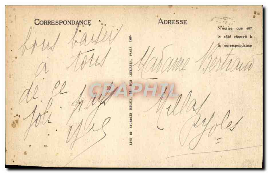 Deauville, la Plage Fleurie — Le Normandy-Hotel (Th. Petit, architecte). — Verso