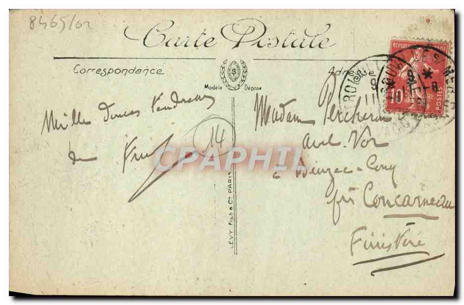 Deauville — Normandy Hotel — La Cour et le Puits — LL. — N° 329 — Verso