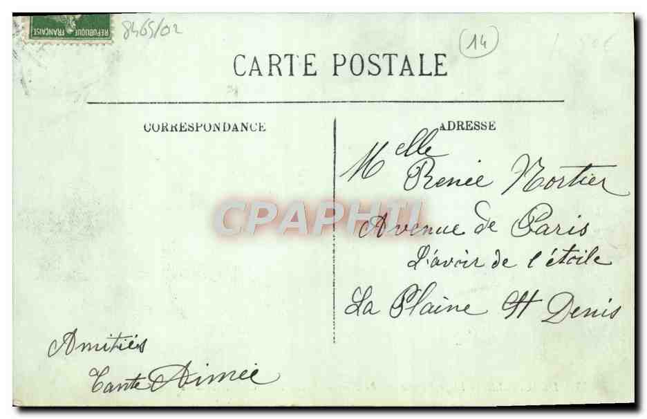 CPA Deauville la plage fleurie le nmormandy hotel Cour normande  — Verso