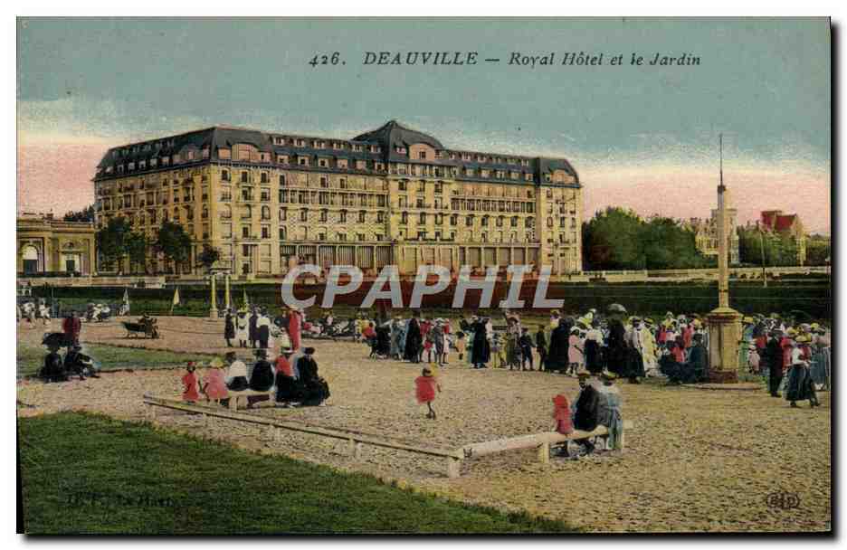Deauville — Royal Hôtel et le Jardin — Imprimé Illustré