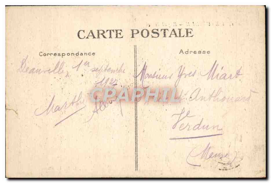 Deauville — Royal Hôtel — G. F., Le Havre — Verso