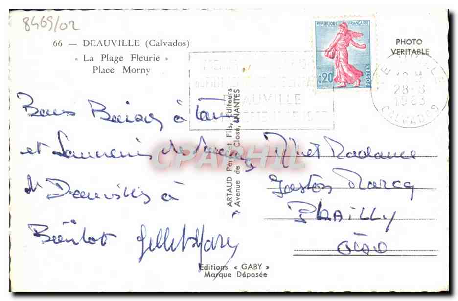 Place Morny — Deauville (Calvados) — Éditions Gaby — Back