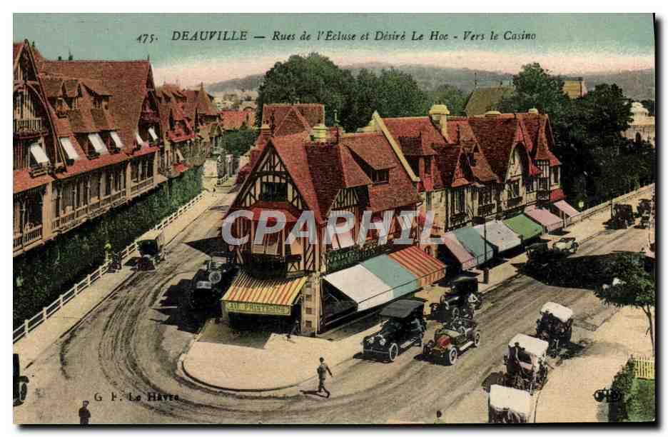 Deauville — Rues de l'Ecluse et Désiré Le Hoc - Vers le Casino