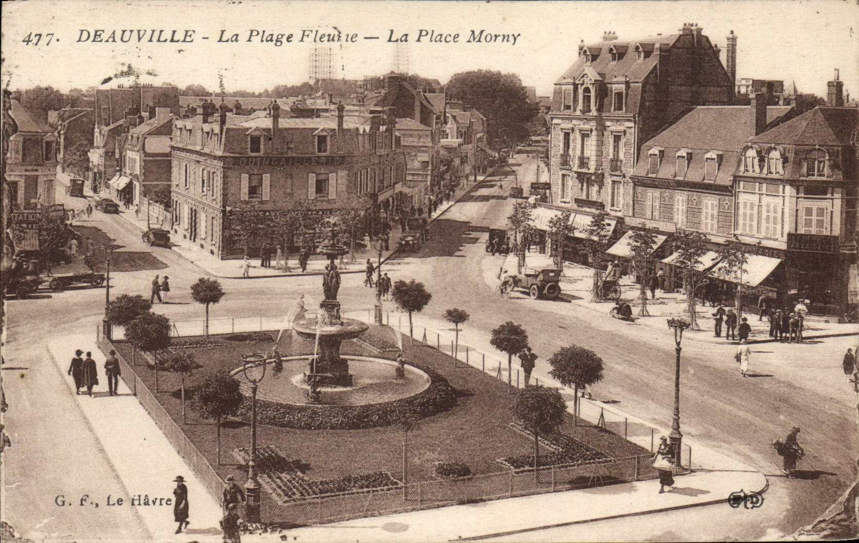 Deauville - La Plage Fleurie — La Place Morny — G. f., Le Havre, n°477