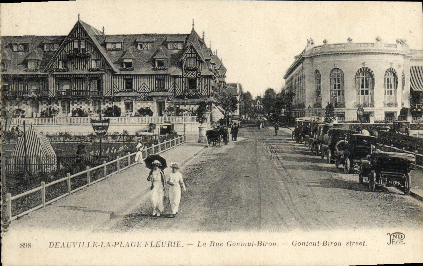 Deauville-La-Plage-Fleurie — La Rue Gontaut-Biron — ND Phot.