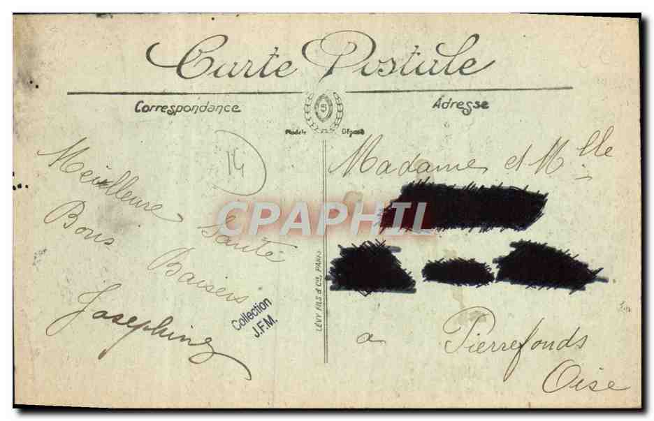 CPA Deauville La rue du casino et les magasins Au Printemps — Verso