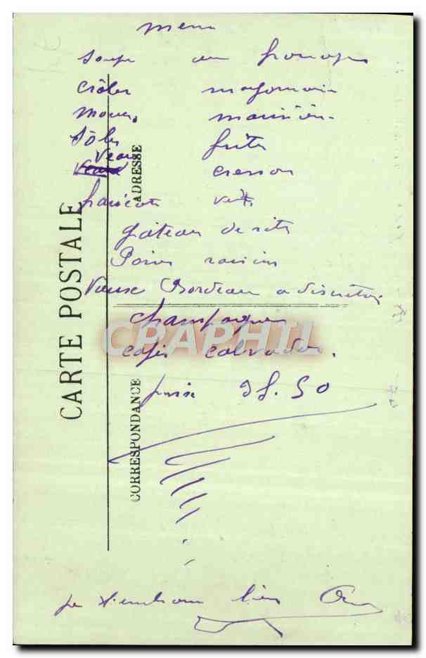 Deauville — La Rue du Cercle — LL, n° 214 — Verso