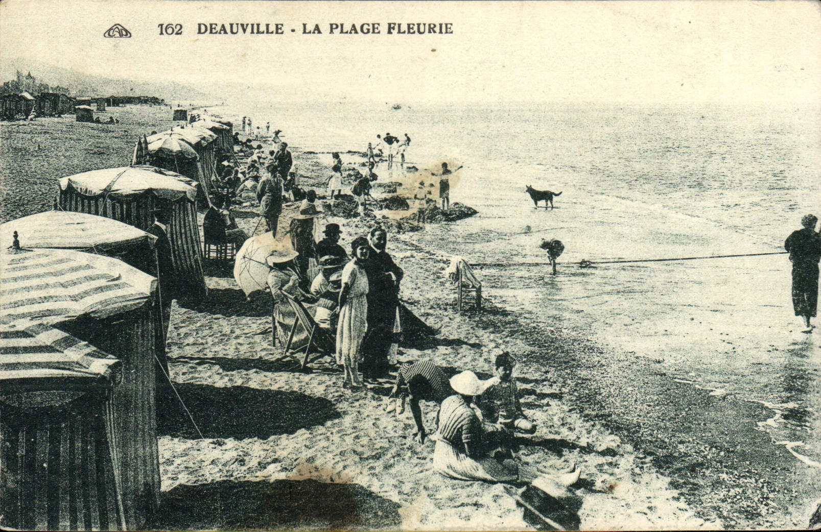 Deauville - La Plage Fleurie — éditeur CPAPHIL, n° de série 162