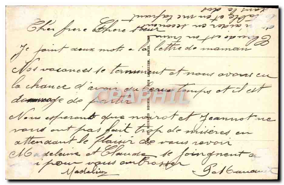 Deauville — Dancing sur la Plage — éditeur A. L. H. n° 723 — Verso