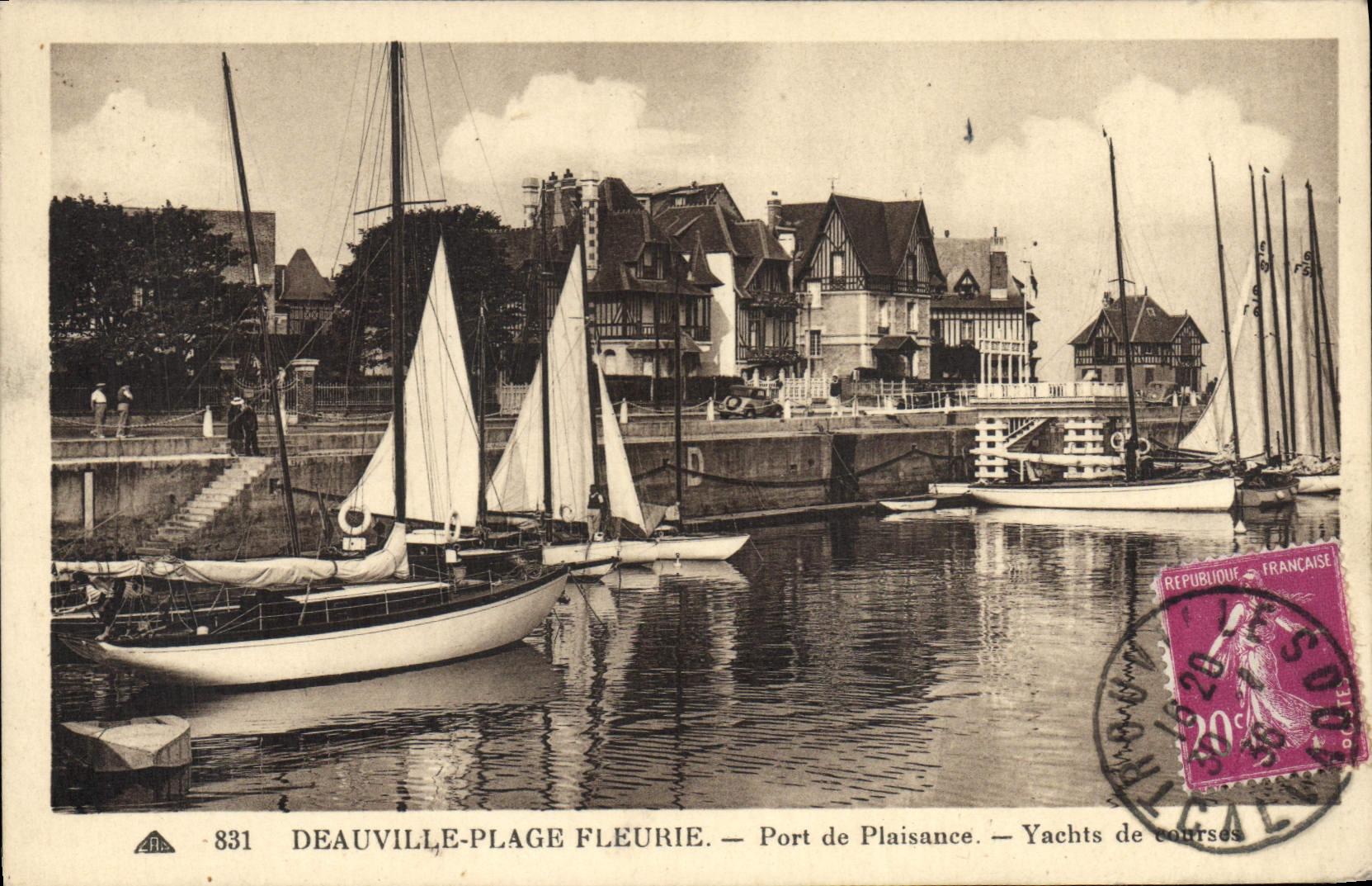 Deauville-Plage Fleurie — Port de Plaisance — Yachts de courses — n°831