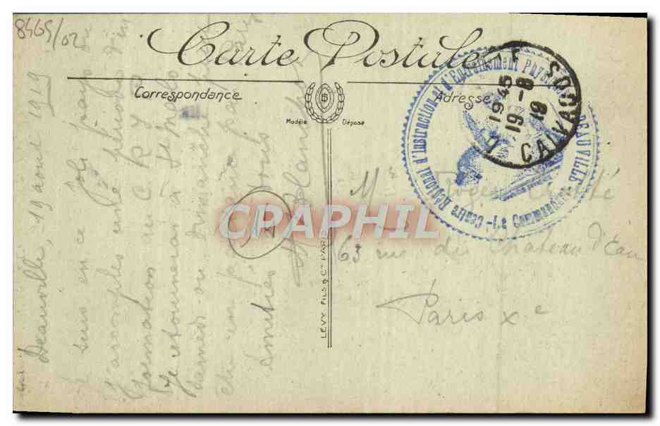 Deauville — Un Coin de la Potinière — LL. n°241 — Verso