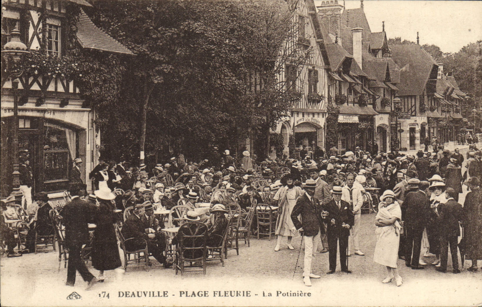 Deauville - Plage Fleurie - La Potinière — éditeur La Potinière, n° 174