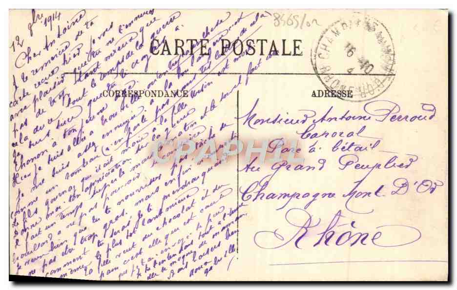 Deauville — La Terrasse et Trouville — LL — Verso