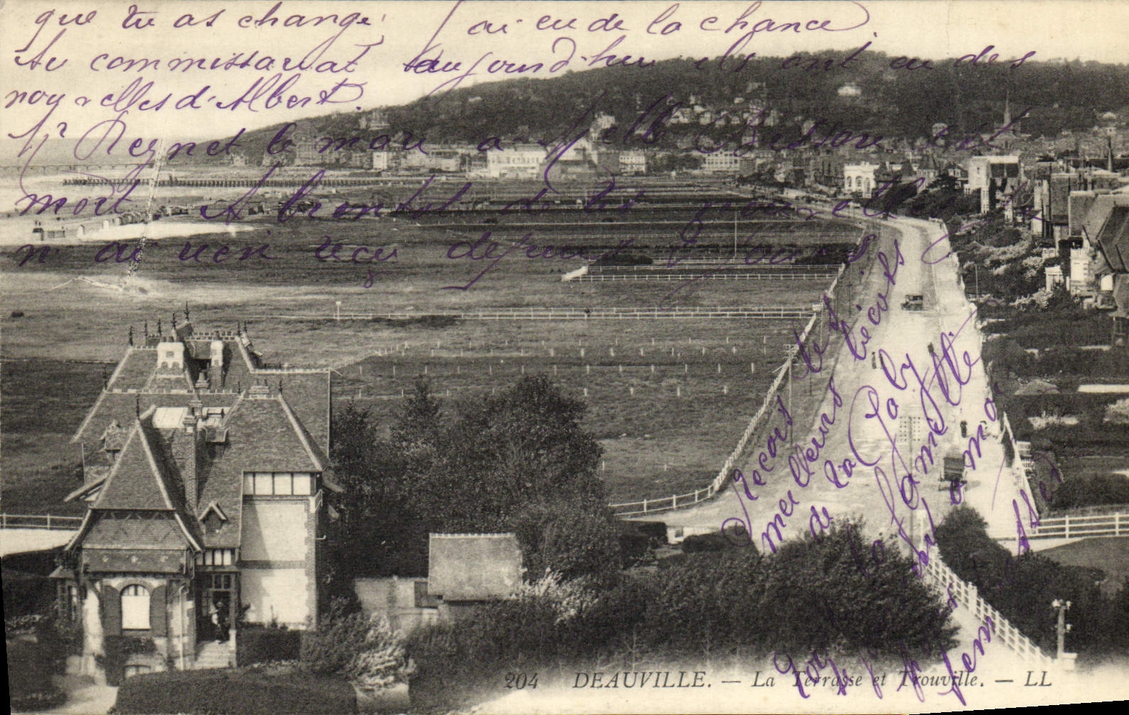 Deauville — La Terrasse et Nouville — éditeur LL, n° 204