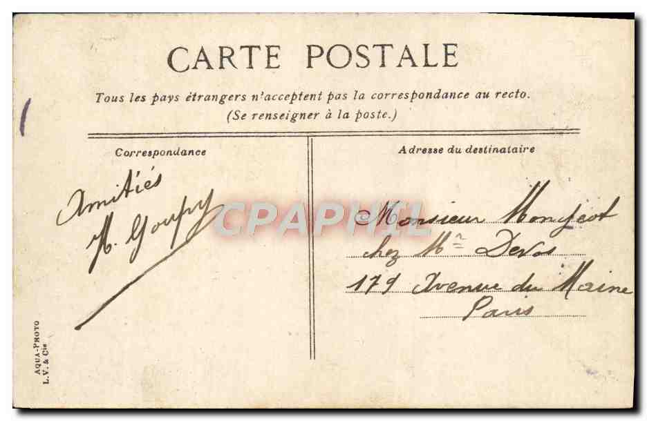 Deauville — Les yachts et l'avant-port — L.V. & Cie — Rückseite
