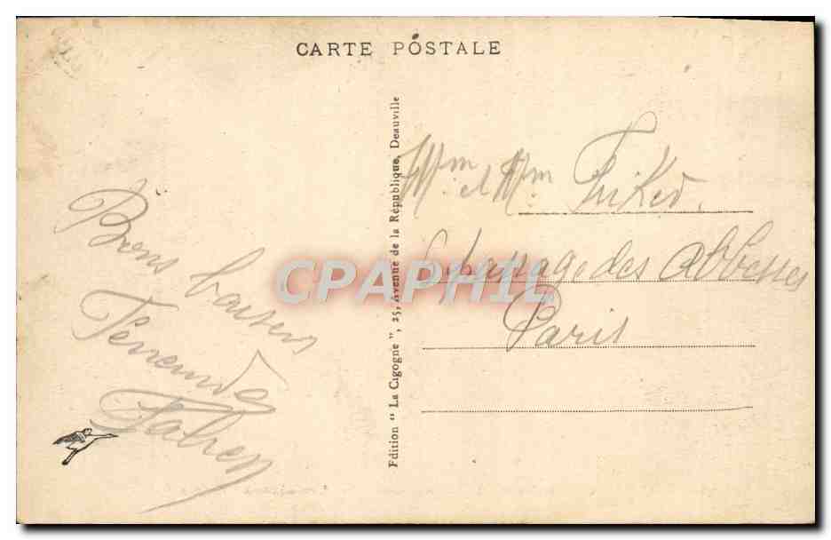 Deauville, la Plage Fleurie — Le Nouveau Bassin — Édition Fikès — Verso
