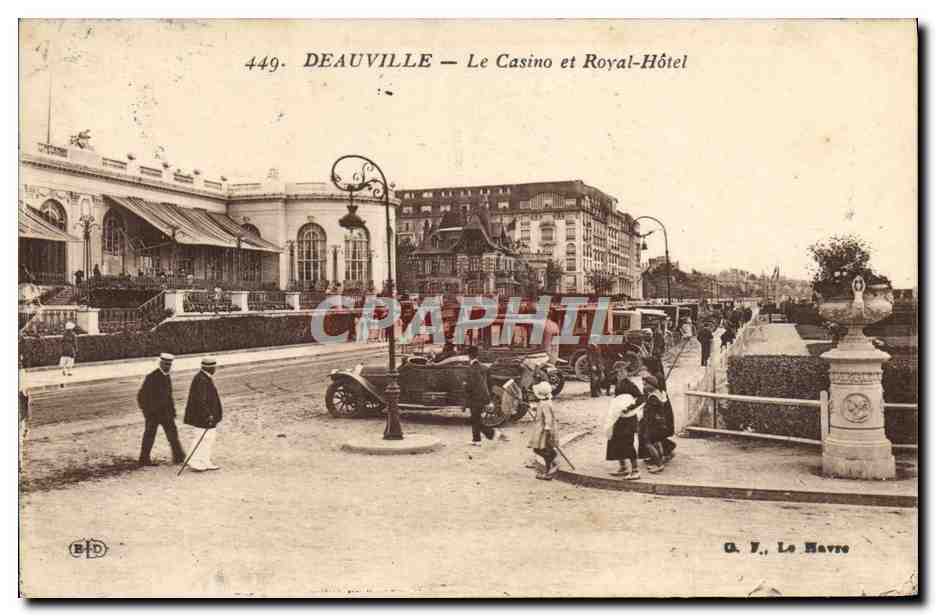 CPA Deauville Lle casino et royal hotel