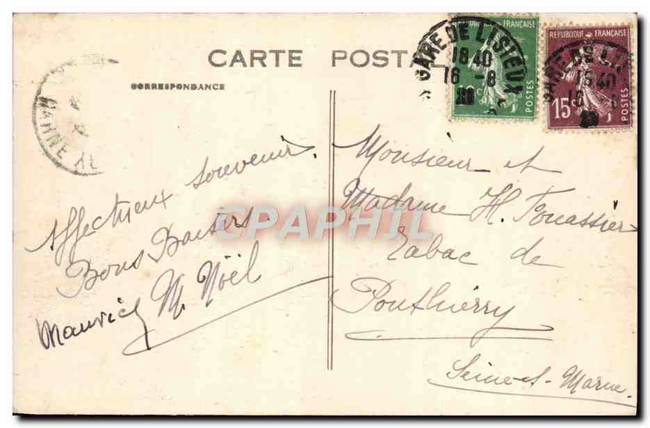 CPA Deauville Lle casino et royal hotel — Verso