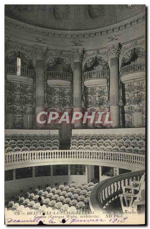 Deauville-La-Plage-Fleuri — Salle de Spectacle du Casino — Georges Wybo, architecte — ND Phot. — 1918