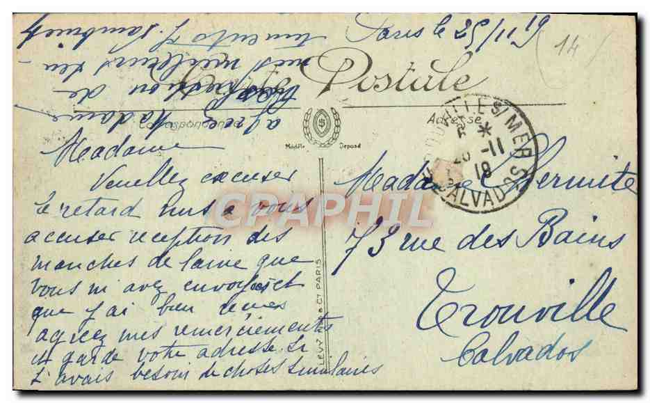 Deauville — Le Grand Stade et les Tribunes — Éditeur inconnu, n° 21 — Verso