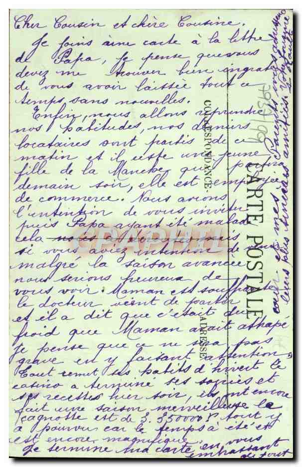 Deauville — Royal-Hôtel — A. Raulet, n°222 — Verso