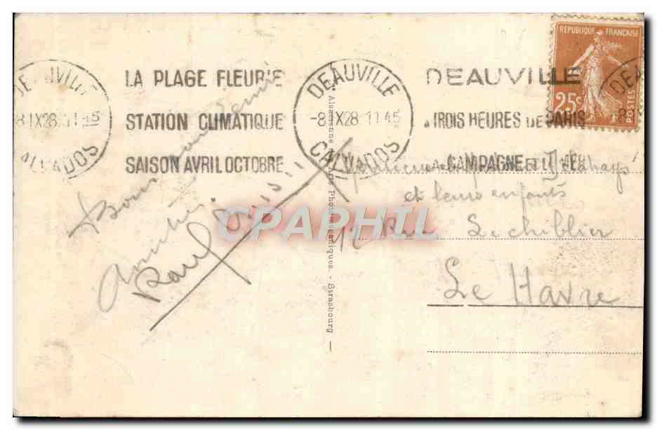 Deauville - Plage Fleurie - Les Jardins - Le Royal Hotel — Verso