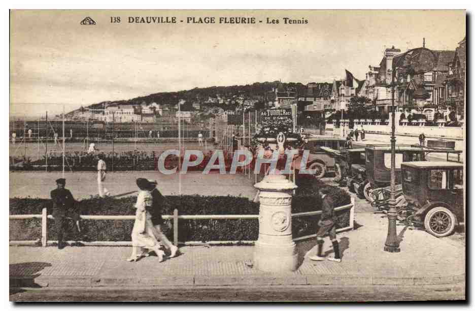 Deauville - Plage Fleurie - Les Tennis — CPA PHIL n°138