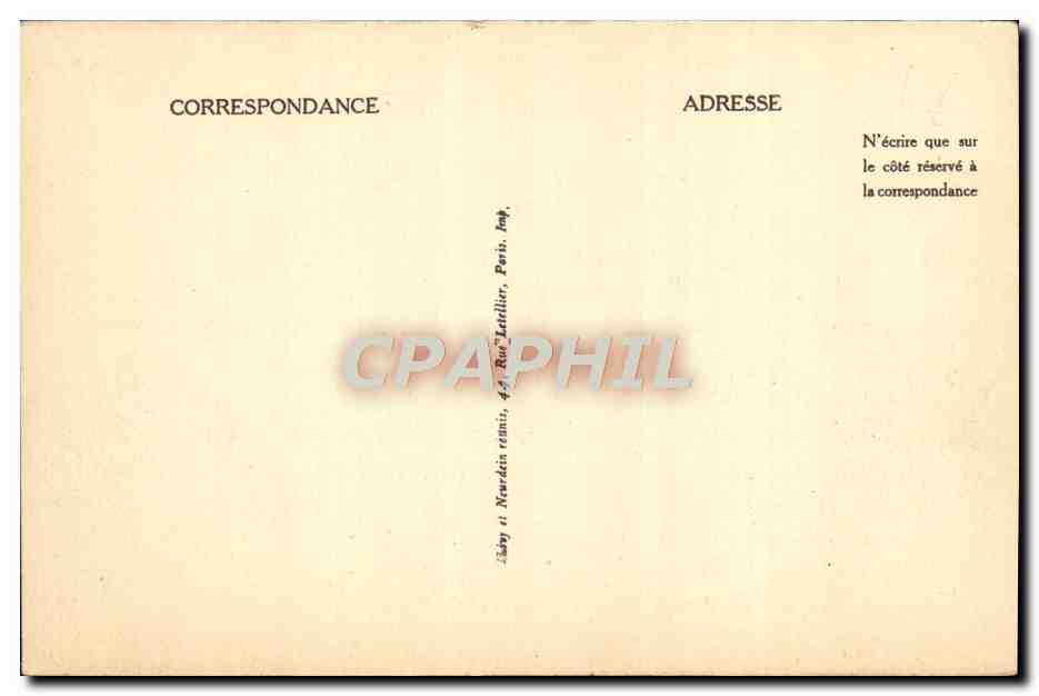 CPA Deauville La mairie et la poste — Rückseite