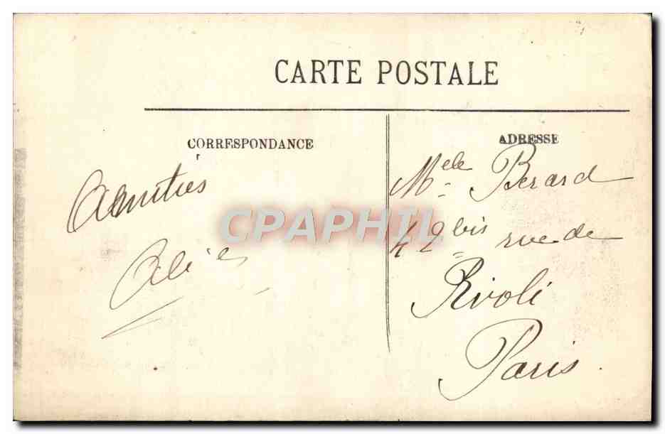 CPA Deauville La mairie et la poste — Back