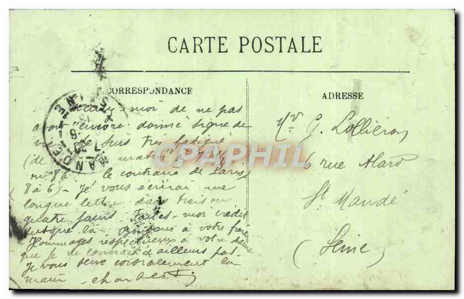 Deauville — Avenue de la République et Boulevard Monger — LL. — Verso