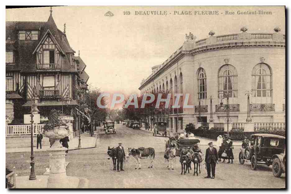 Deauville - Plage Fleurie - Rue Gontaut-Biron — CPAPHIL n°169