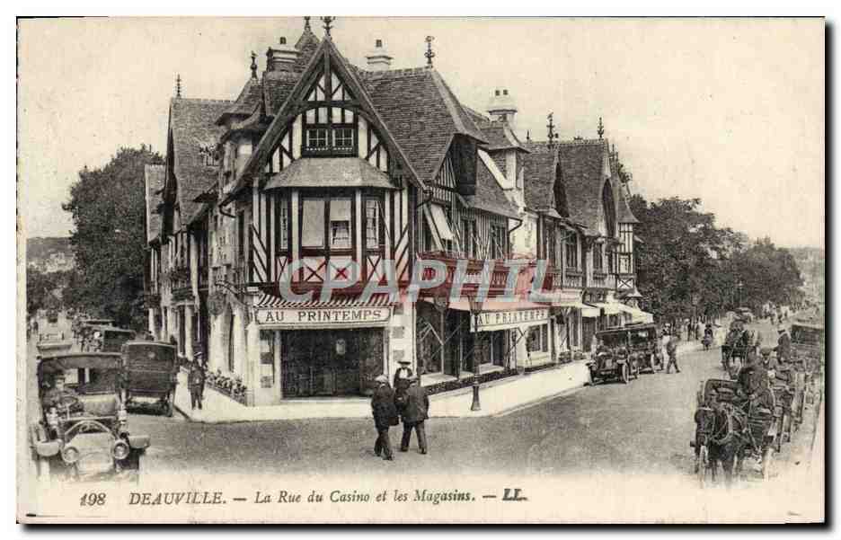 Deauville — La Rue du Casino et les Magasins — LL. n° 498