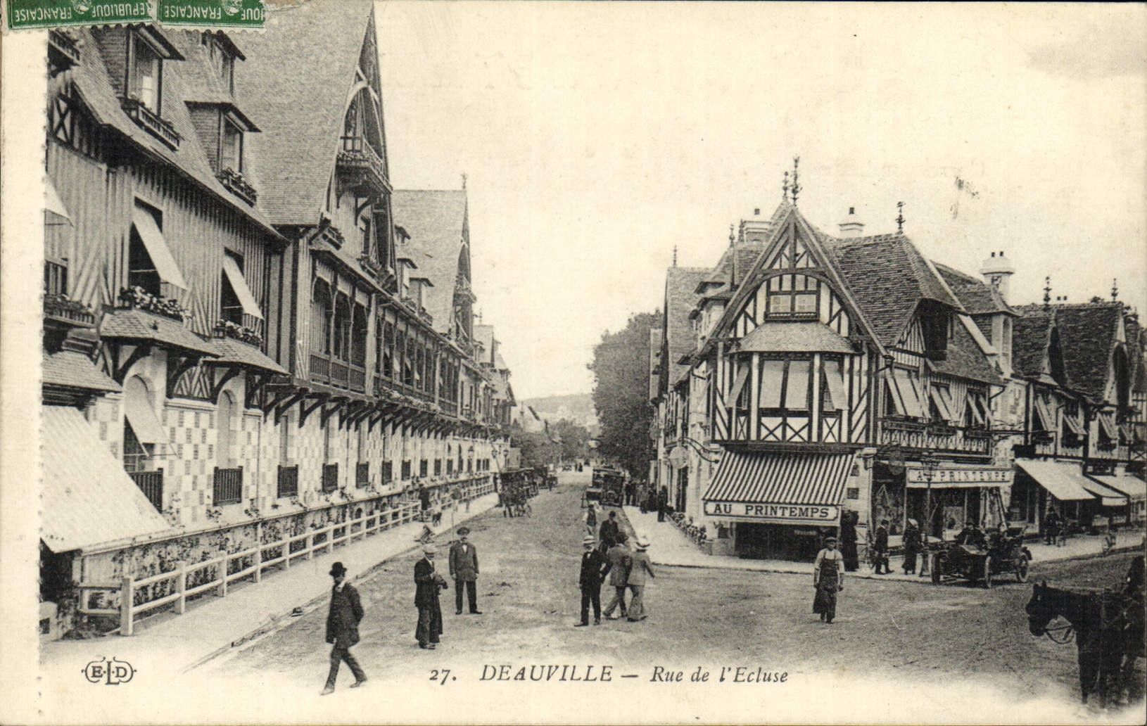 Deauville — Rue de l'Ecluse — Éditeur E.P.D. n°27