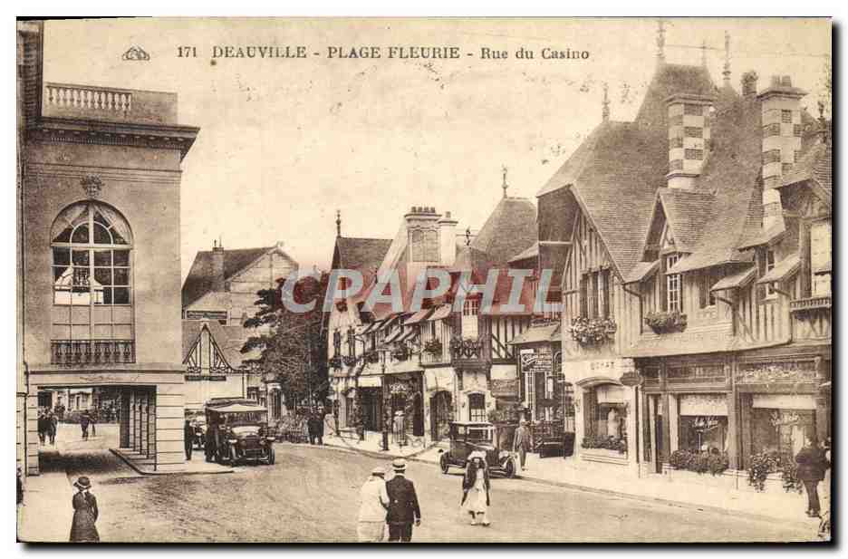 Deauville - Plage Fleurie - Rue du Casino — Carte postale n°1771