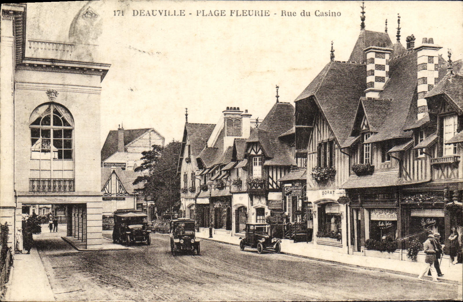Deauville - Plage Fleurie - Rue du Casino — éditeur anonyme, n° de série 171