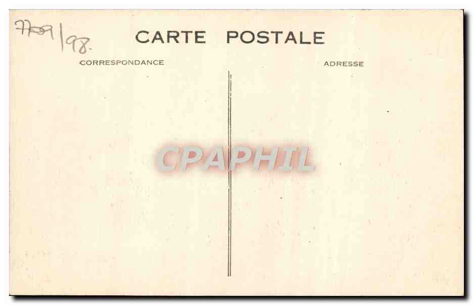 CPA Deauville la plage fleurie place morny — Verso