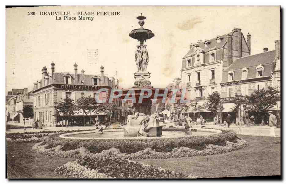 Deauville - Plage Fleurie - La Place Morny