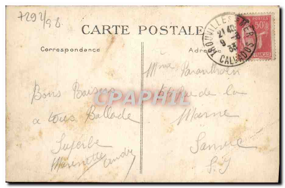 Deauville — La Plage Fleurie — Les Jardins et le Normandy — G. F., Le Havre — Rückseite