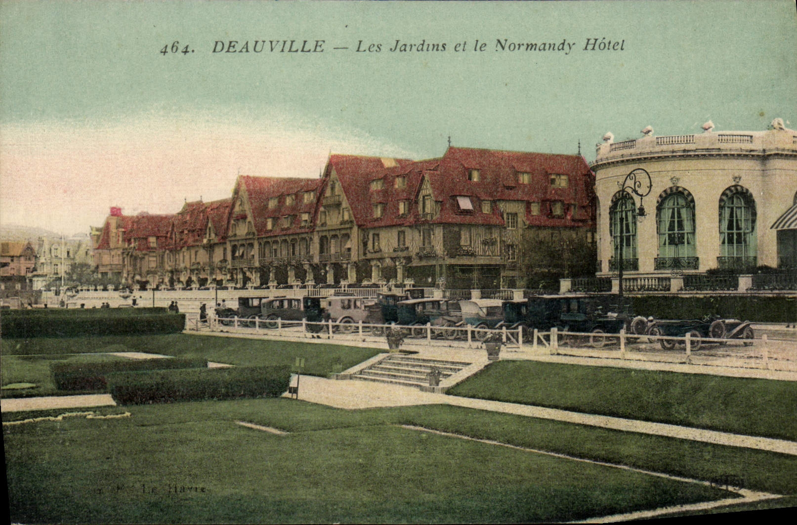 Deauville — Les Jardins et le Normandy Hôtel — R. Le Havre, n° 464