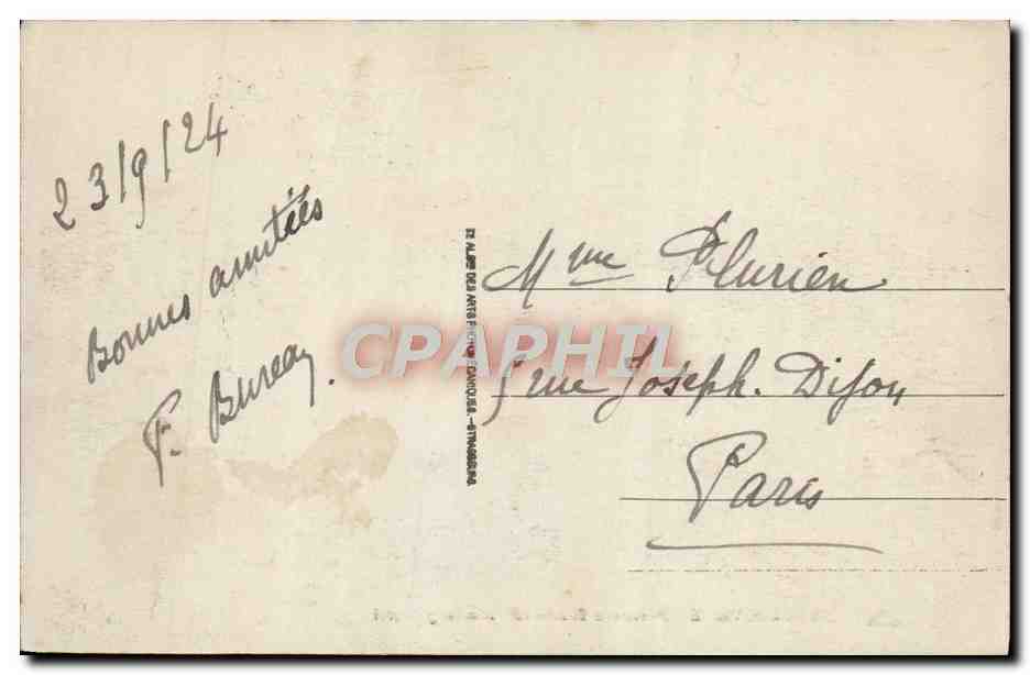 Deauville — Parterres fleuris et Normandy Hôtel — éditeur anonyme, n° 226 — Verso