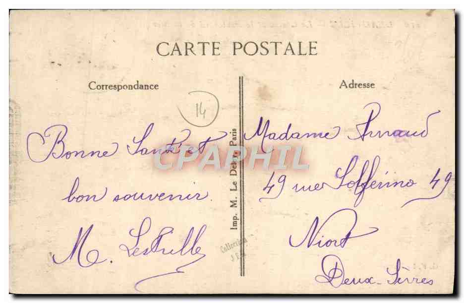 CPA Deauville Le casino et le boulevard de la mer — Verso
