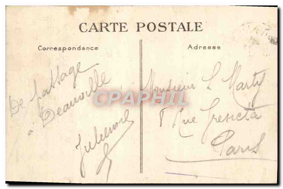 Deauville — Le Casino et le Normandy Hôtel — G. F., Le Havre — Verso