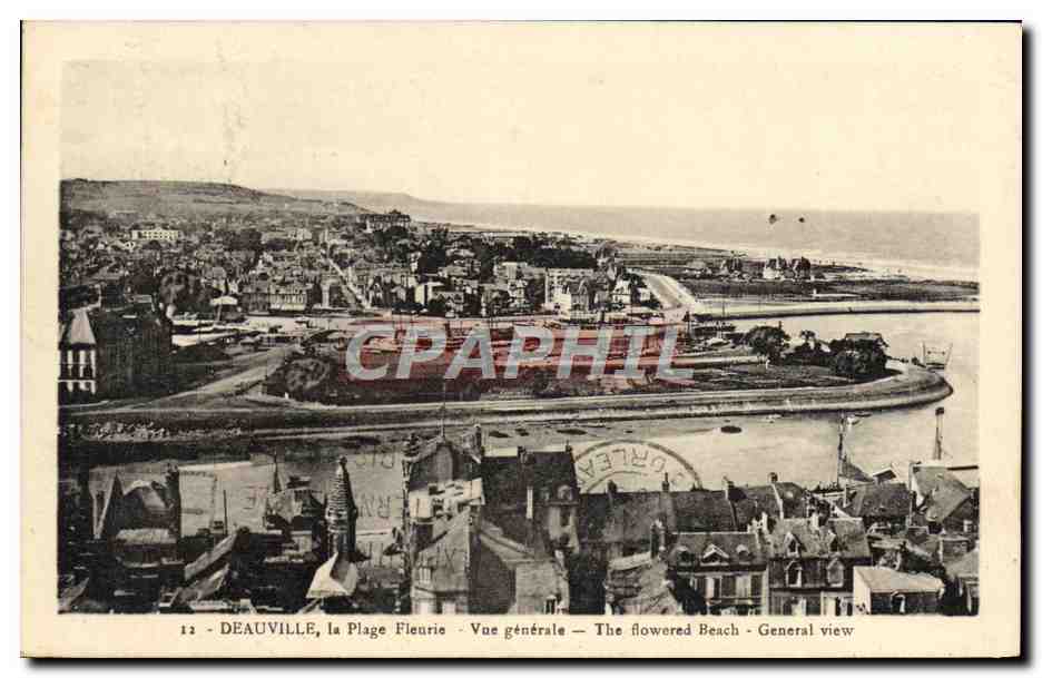 Deauville, la Plage Fleurie — Vue générale — éditeur Orlea, n°12