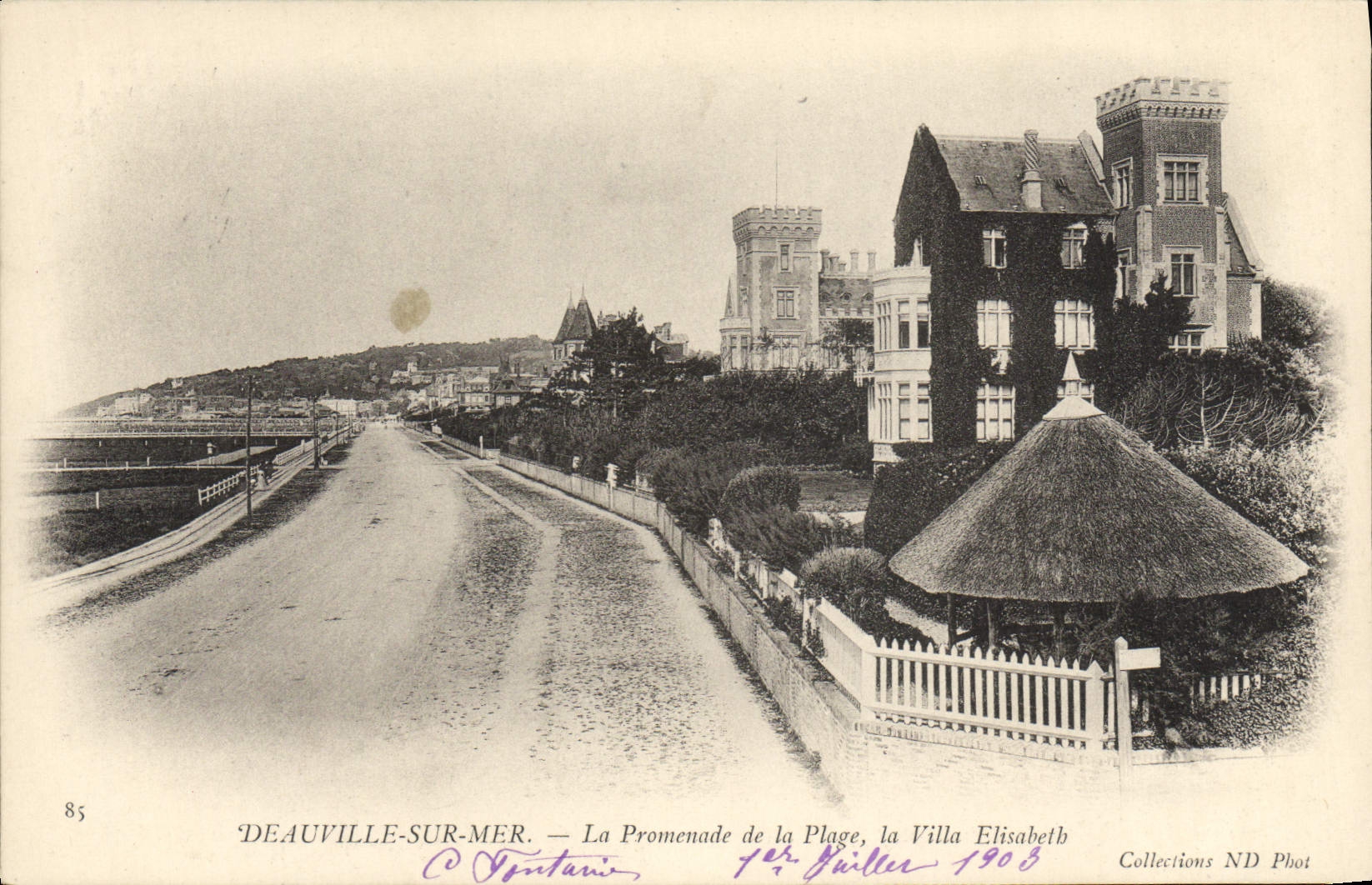 Deauville-sur-Mer — La Promenade de la Plage, la Villa Elisabeth — O. Fontaine, n°85