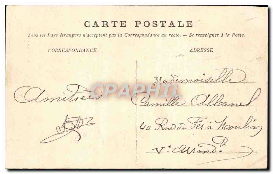 Trouville — Le Calvaire — Éditeur inconnu, n° 54 — Verso