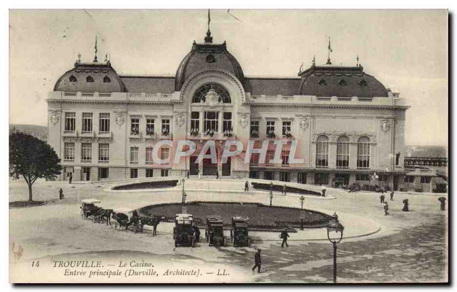 CPA Trouville Le Casino Entree principale