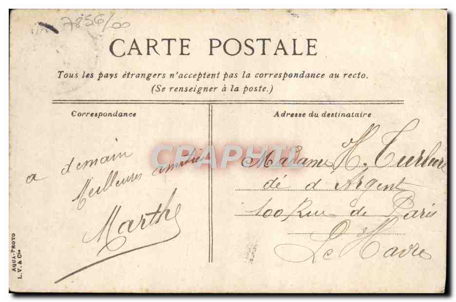 CPA Trouville Bateau de peche sortant du port — Rückseite