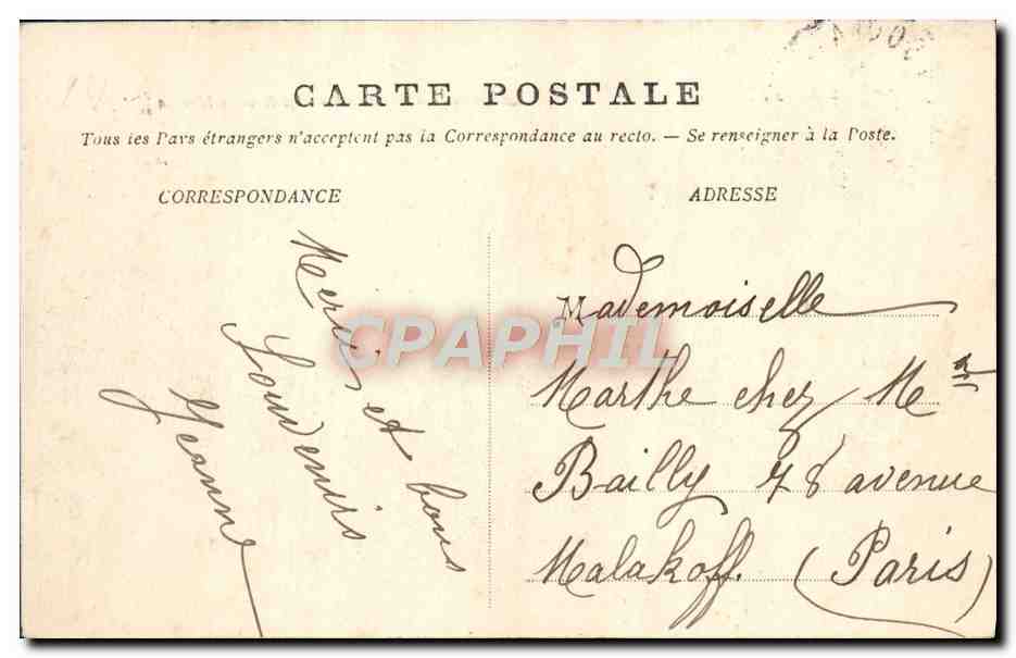 CPA Trouville La Cueillette des Moules Aux Roches Noires — Rückseite