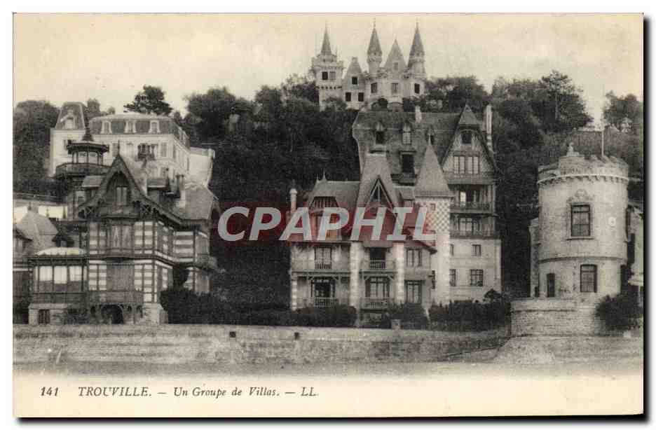 CPA Trouville Un Groupe de Villas